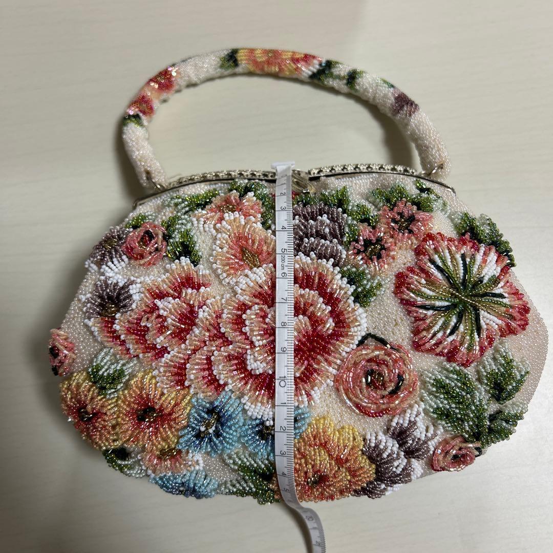 アンティーク　ビーズバッグ　レトロ　和装