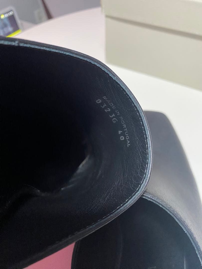 靴 Eckhaus Latta zoe clog m black leather