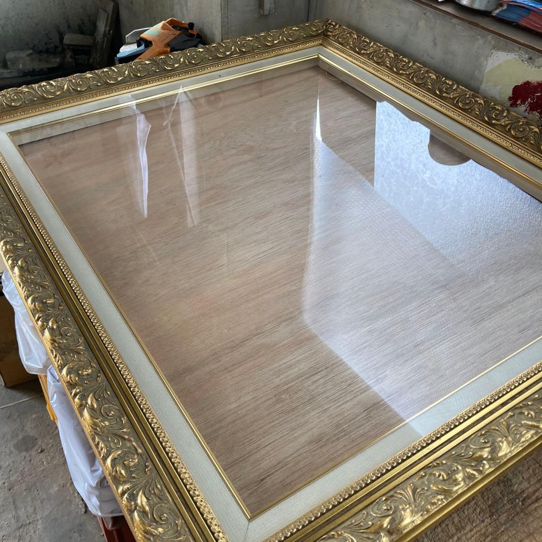 w*i様 虹画堂 F20号 油彩額縁 ゴールドフレーム アートフレーム 透明アク