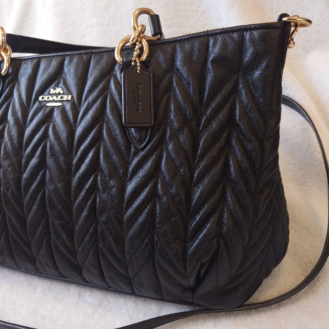 COACH コーチ 2way　レザー ショルダーバッグ