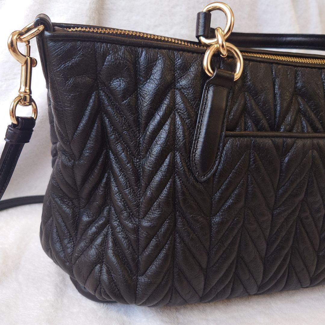 COACH コーチ 2way　レザー ショルダーバッグ