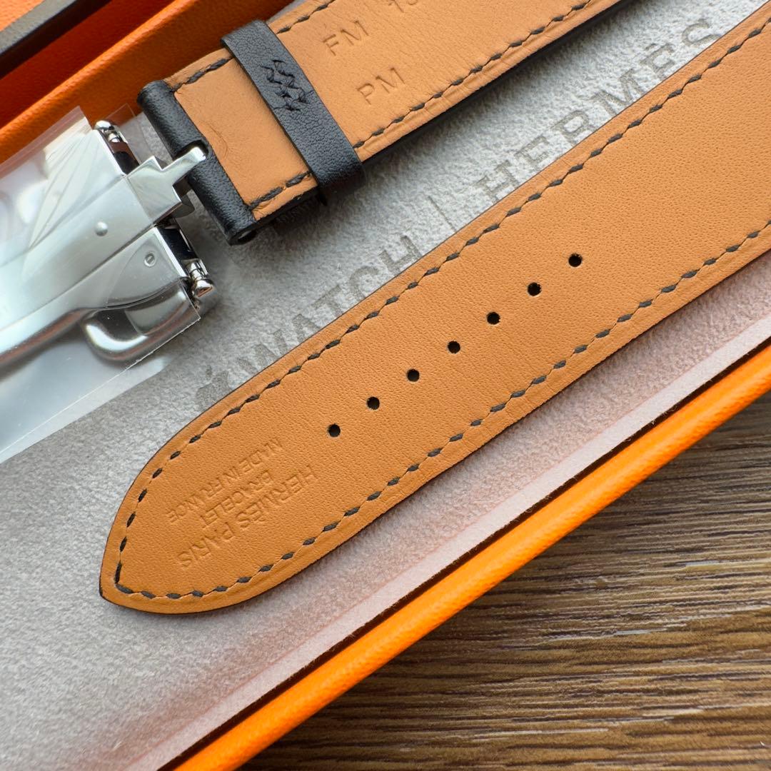 2712 未使用　Apple Watch エルメス　ブラック　バックル　レザー