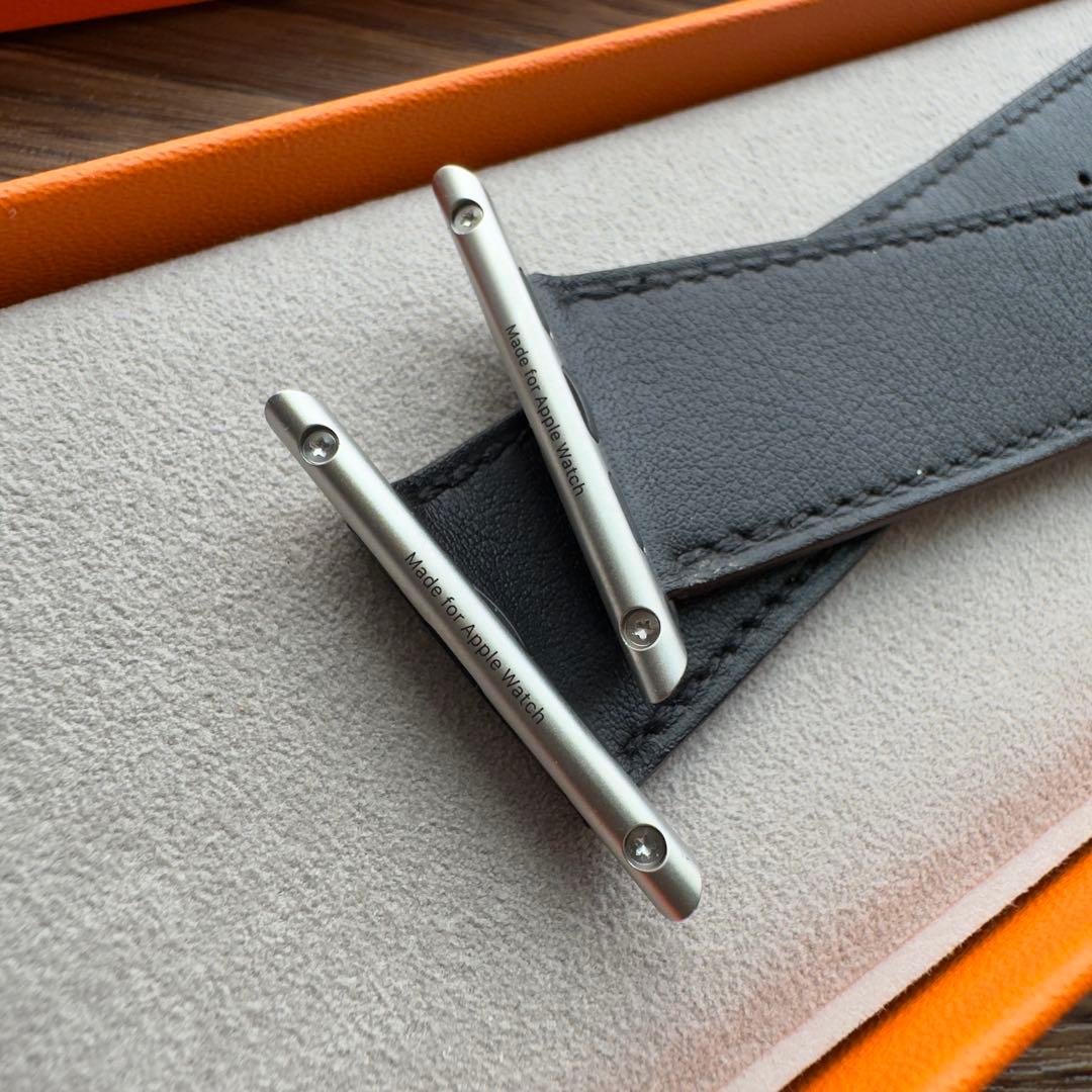 2712 未使用　Apple Watch エルメス　ブラック　バックル　レザー