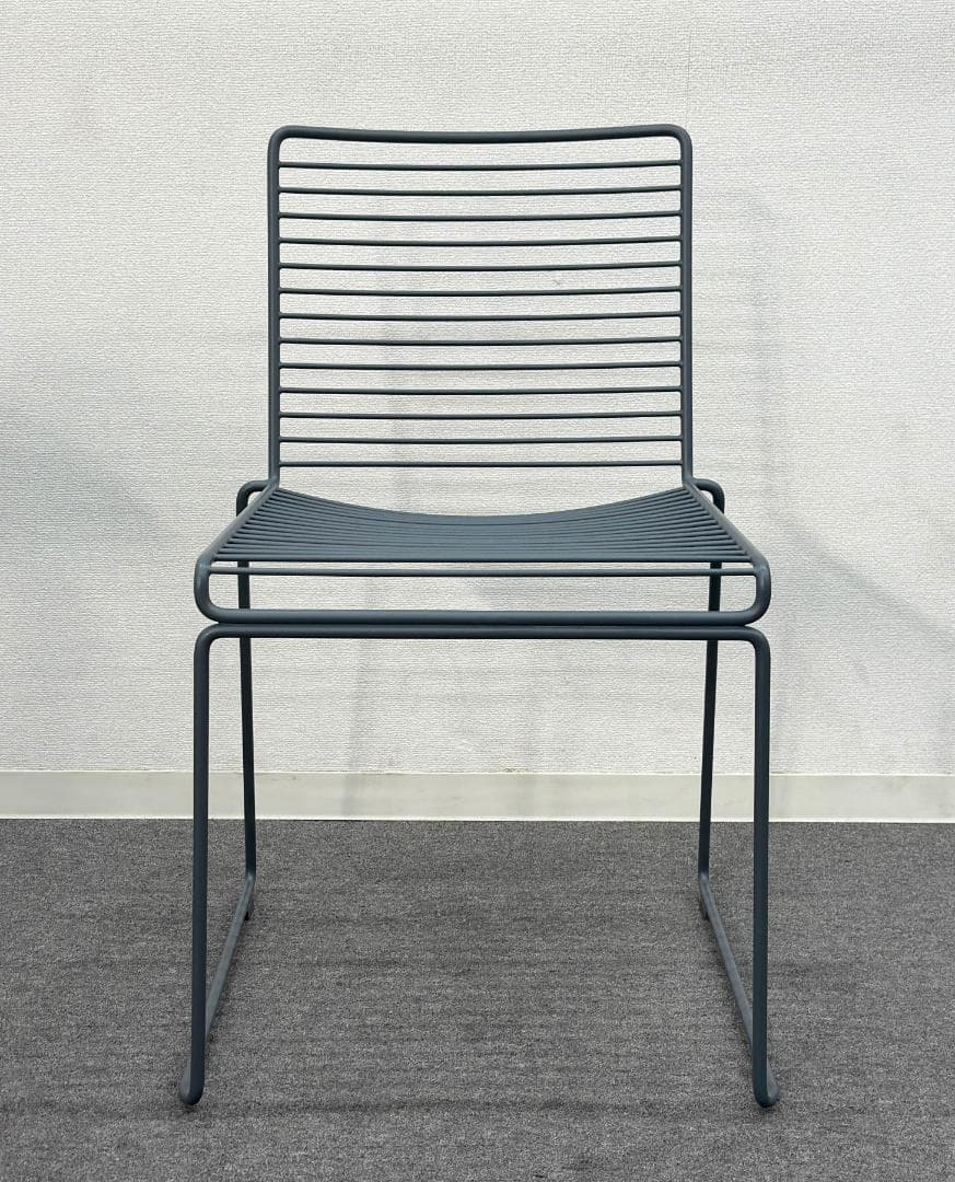 HAY■HEEダイニングチェア　グレー　2脚セット　屋外　スタッキング　ミニマル