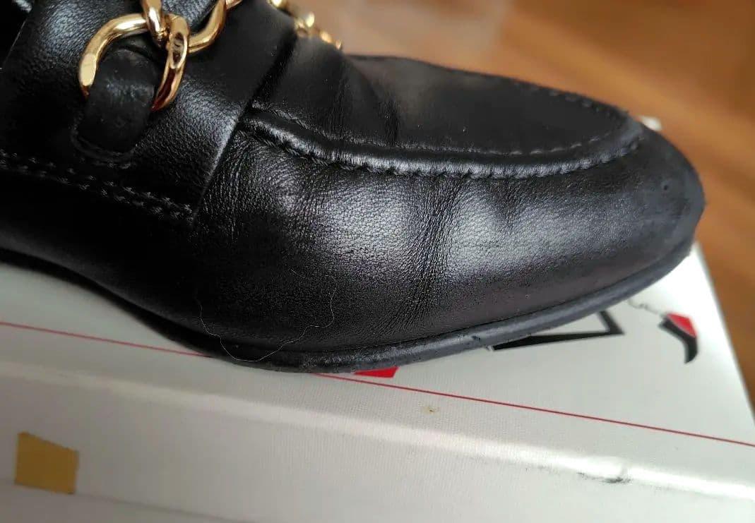 【正規品】シャネル　ココマーク チェーン ローファー G36420　黒　23.5