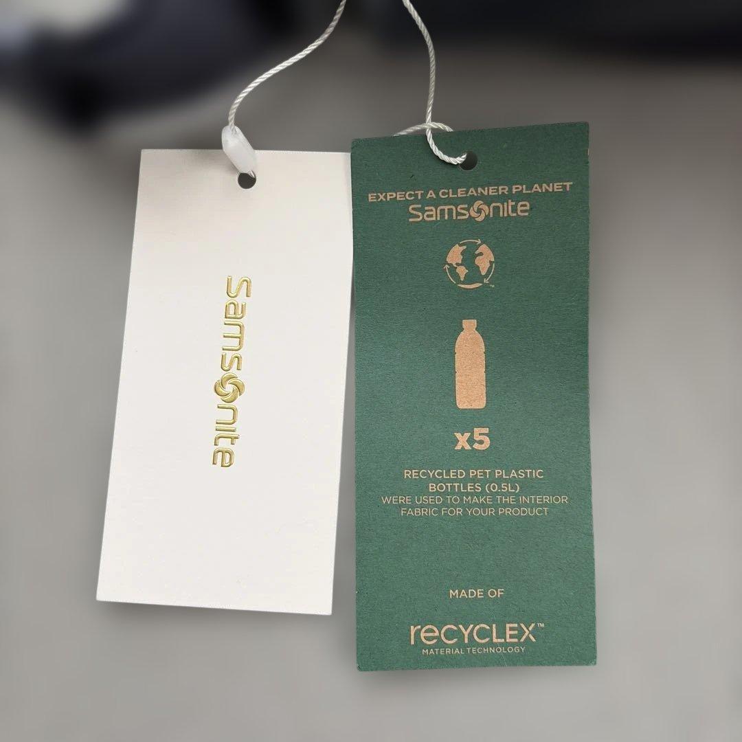 サムソナイト ネイビー ハーフムーン ショルダーバッグ 新品タグ付