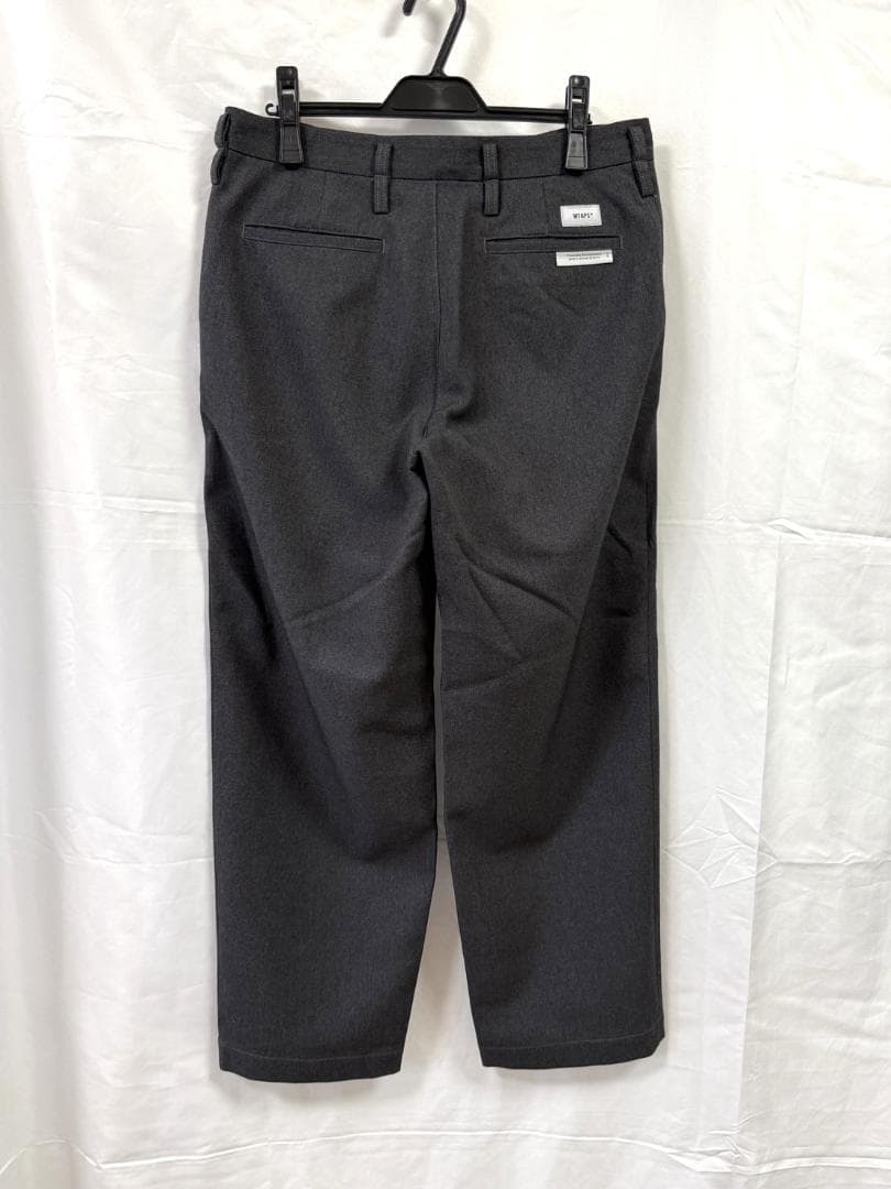 WTAPS CREASE DL TROUSERS POLY TWILL グレーM