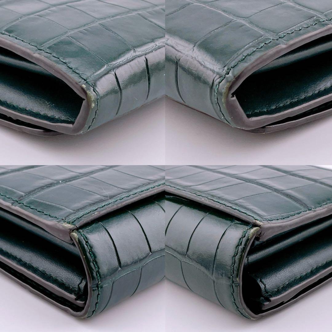 ★バーバリー★ 長財布 TB ロングウォレット 緑系 グリーン系