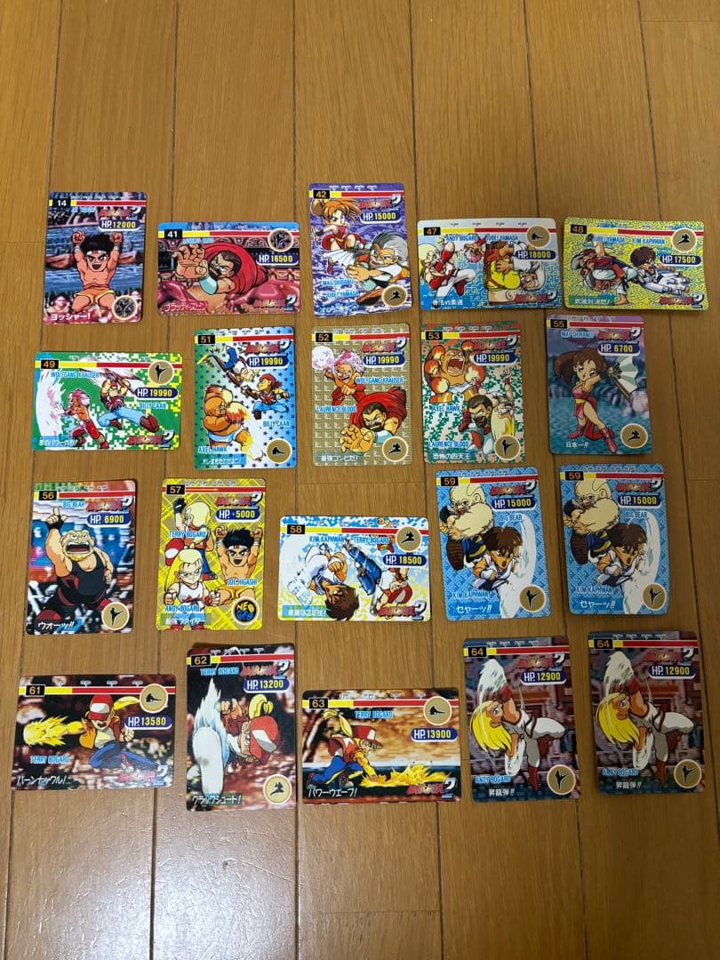 【当時物】餓狼伝説 カードダス 72枚セット（キラ・ホロ11枚含む） SNK