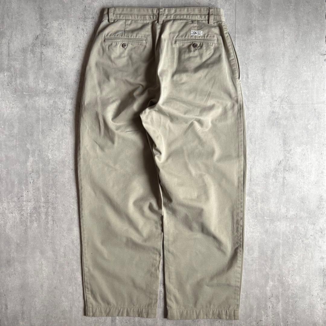 【90s Polo Ralph Lauren】コットンパンツ　チノパンツ　太め