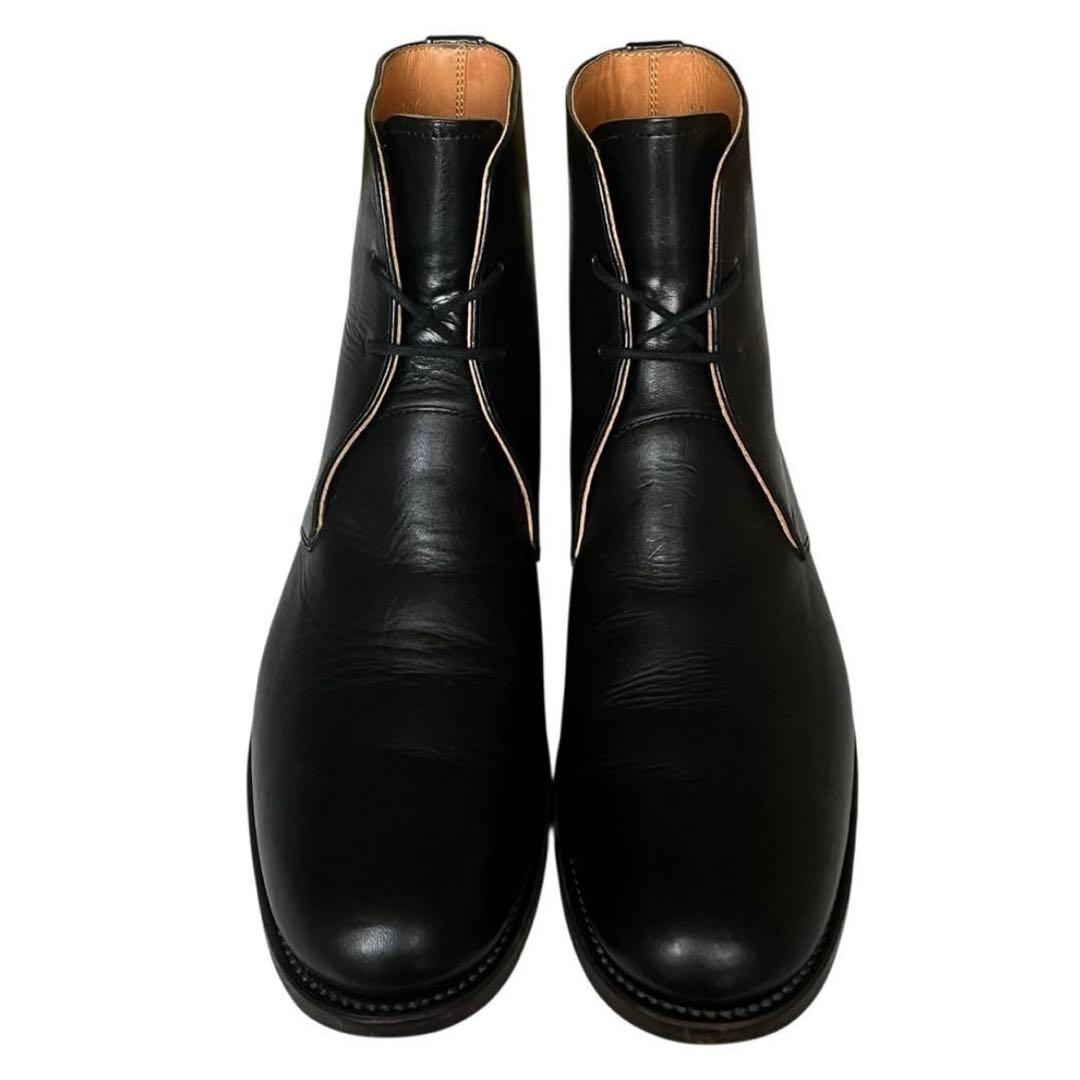 美品 ARTS&SCIENCE 24.5 レザー ハイカット チャッカブーツ 黒