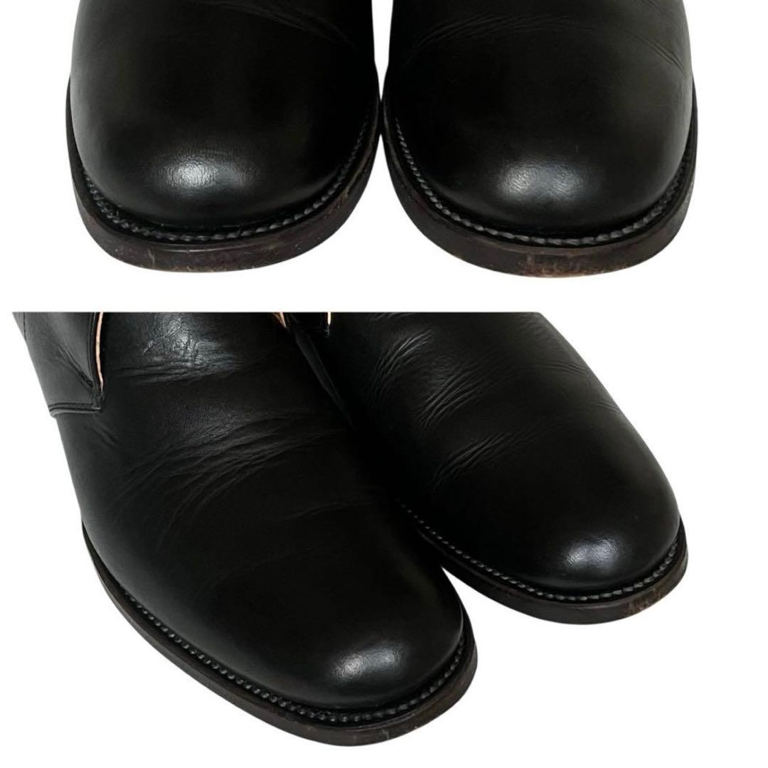 美品 ARTS&SCIENCE 24.5 レザー ハイカット チャッカブーツ 黒