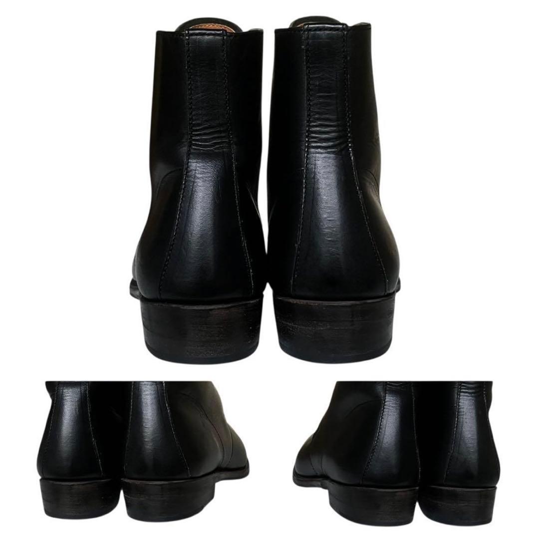 美品 ARTS&SCIENCE 24.5 レザー ハイカット チャッカブーツ 黒