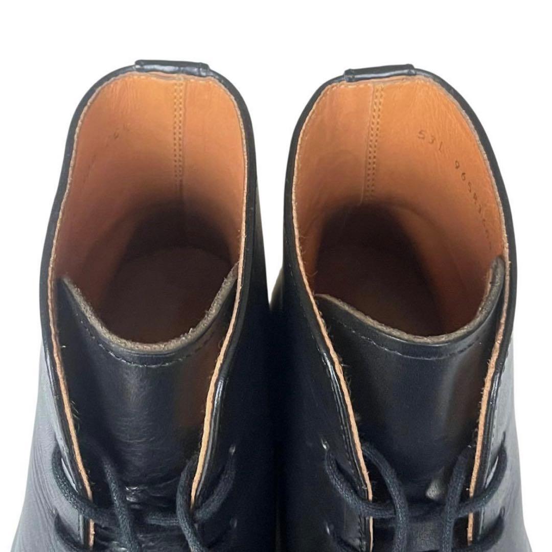 美品 ARTS&SCIENCE 24.5 レザー ハイカット チャッカブーツ 黒