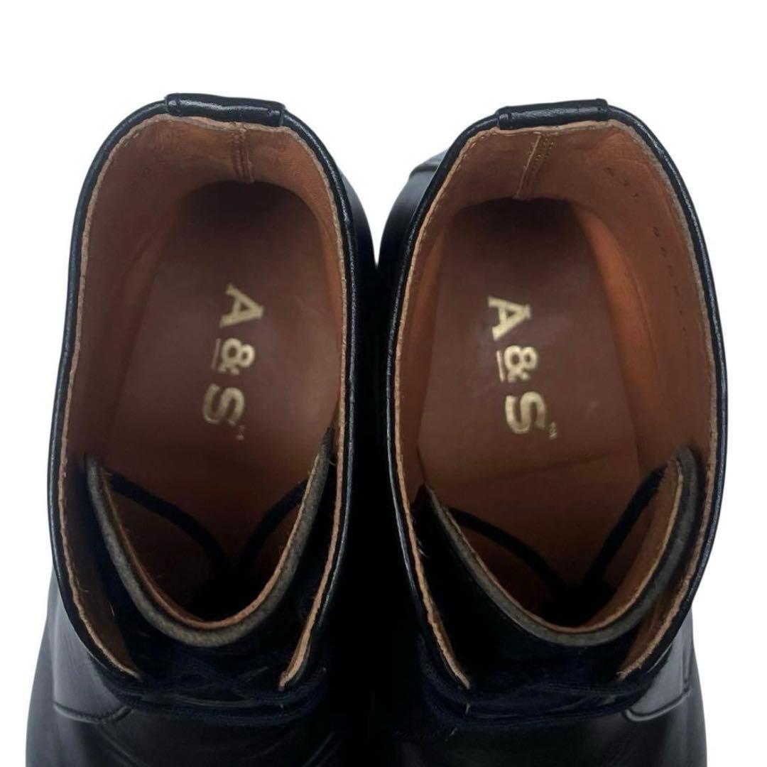 美品 ARTS&SCIENCE 24.5 レザー ハイカット チャッカブーツ 黒