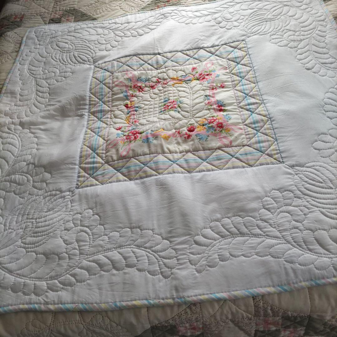 パッチワークキルトタペストリーリバーシブル