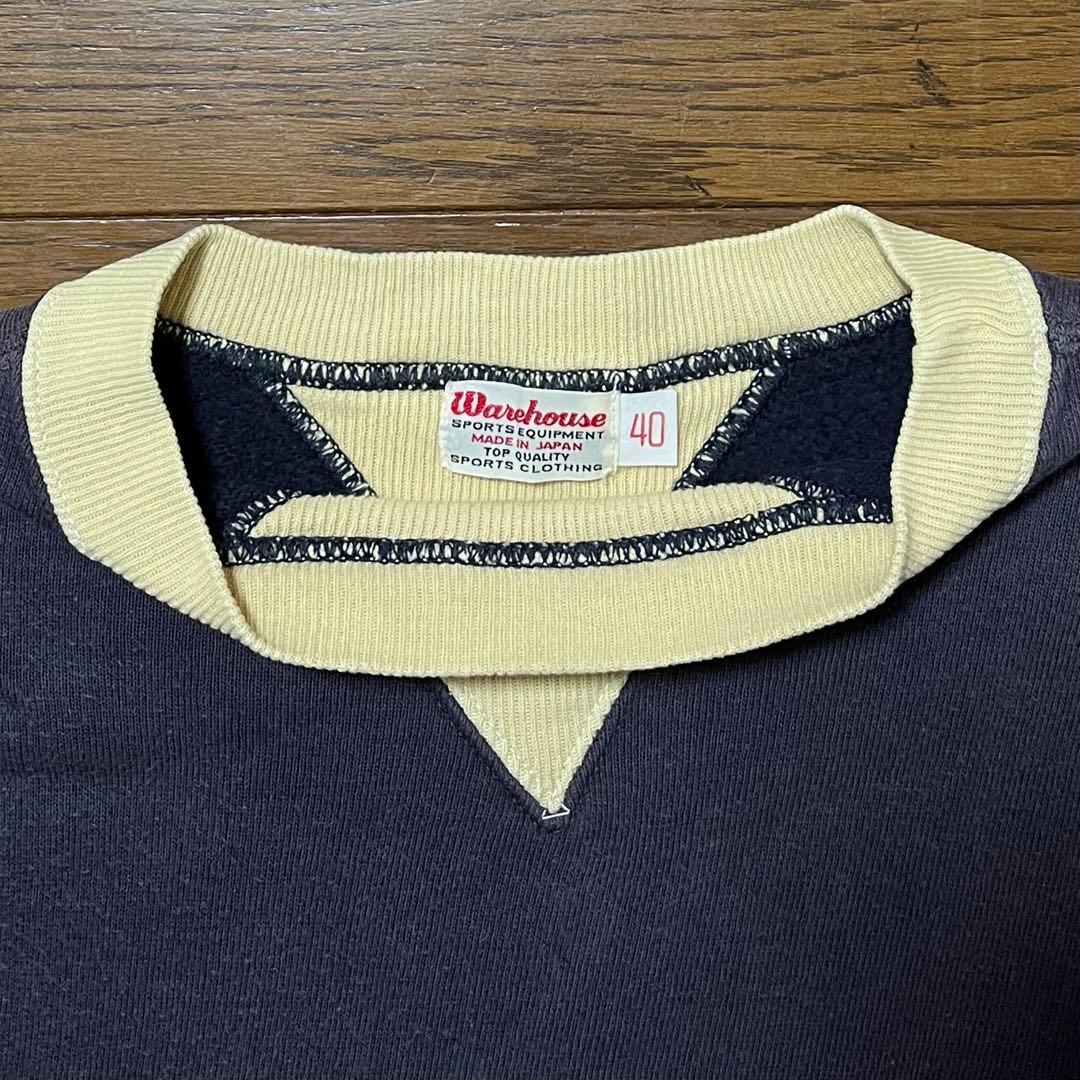 WAREHOUSE 直営店限定 両Vツートーンスウェット　サイズ40