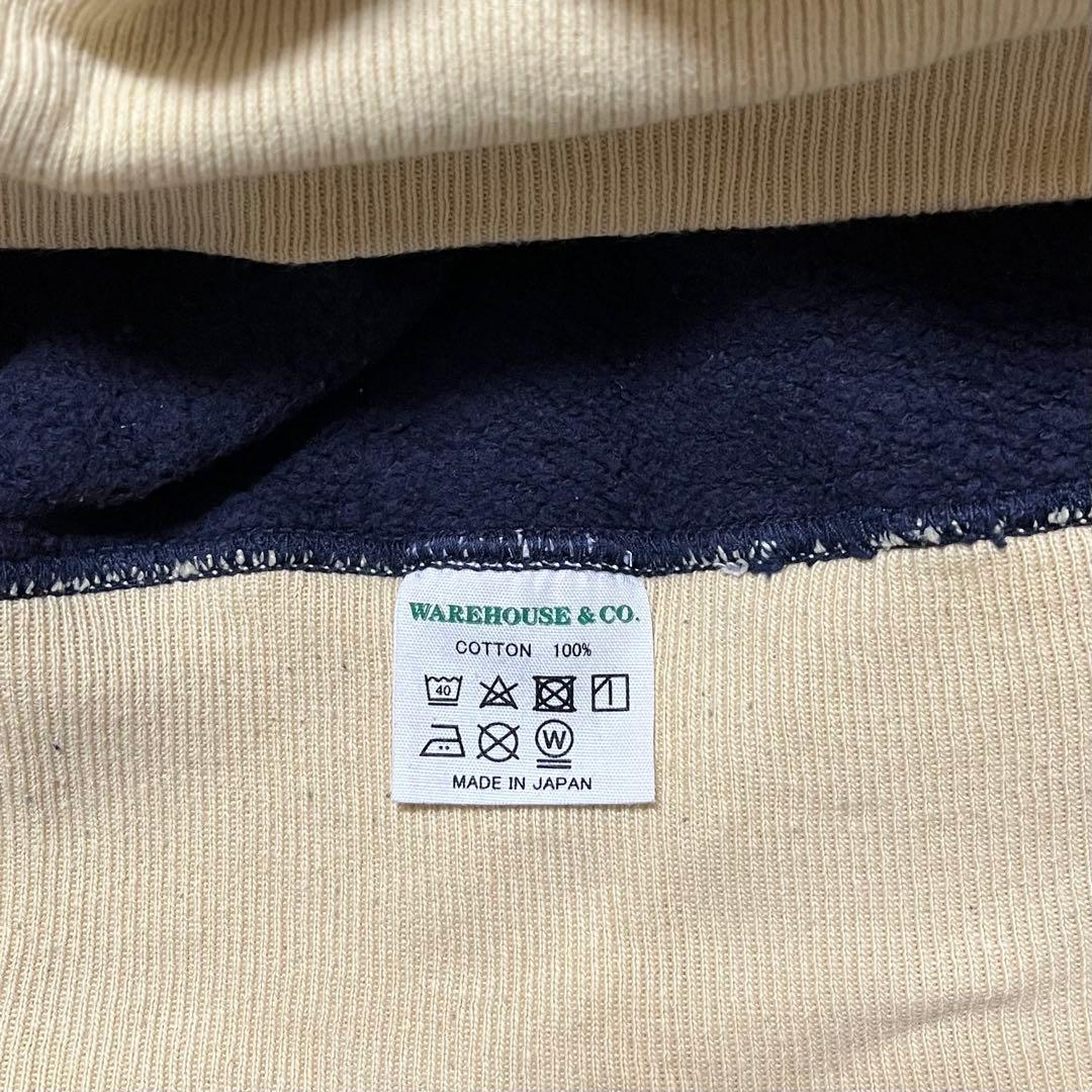 WAREHOUSE 直営店限定 両Vツートーンスウェット　サイズ40