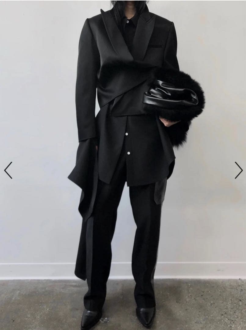 パンツ aw19\"peter do\"wide straight slacks