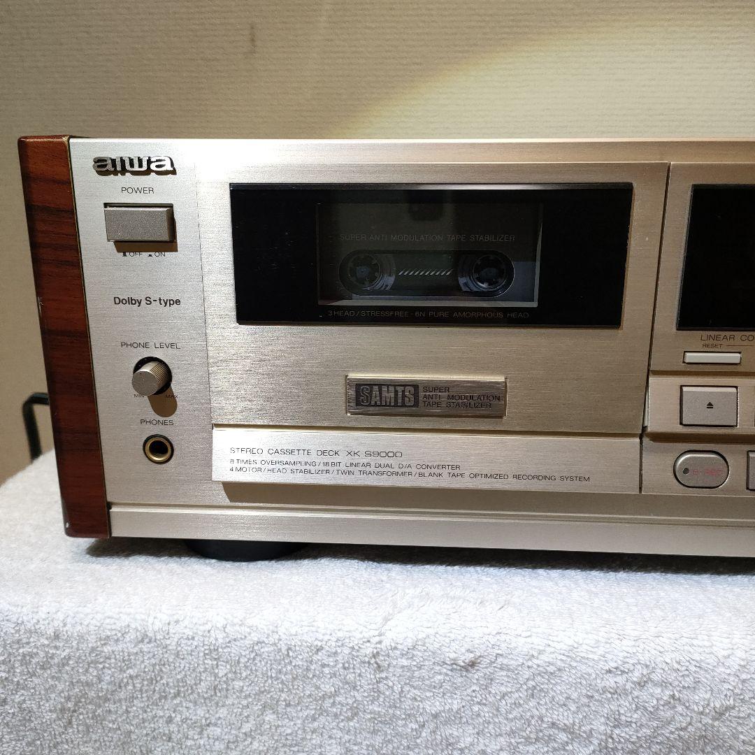 シ*ー様 ​フルセットAIWA XK-S9000 リモコン・説明書付 通電済　ジ