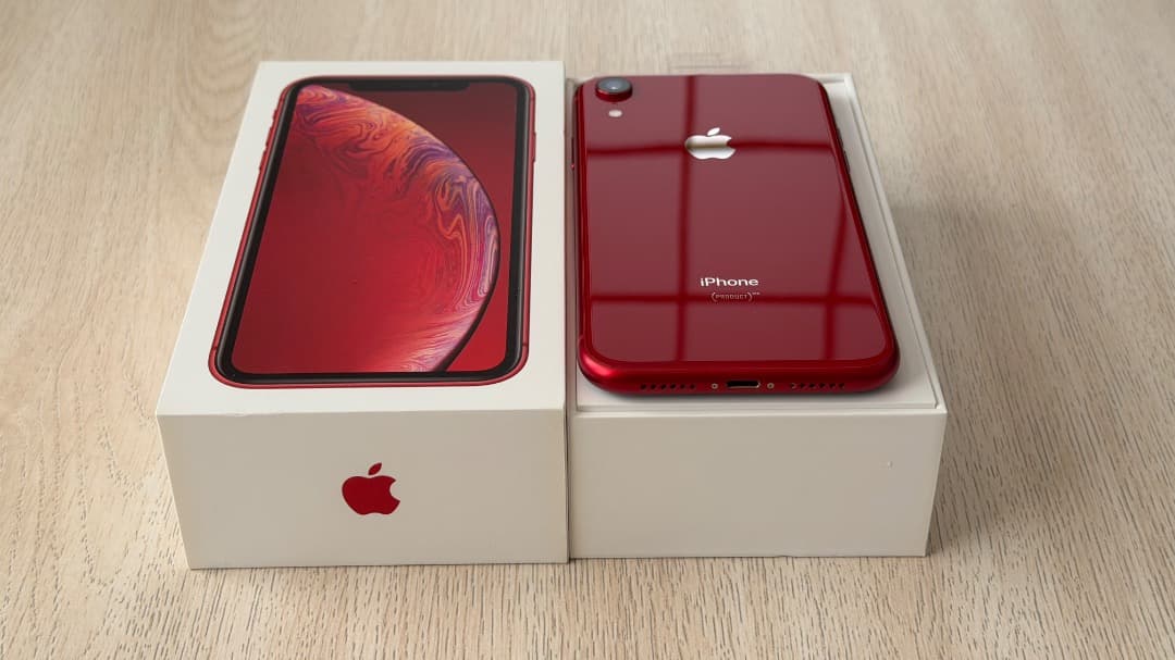 【中古】iPhone XR レッド 128GB／箱・付属品は未使用