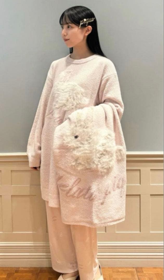 ジェラートピケ❤︎ラビットモコブランケット ピンク 新品