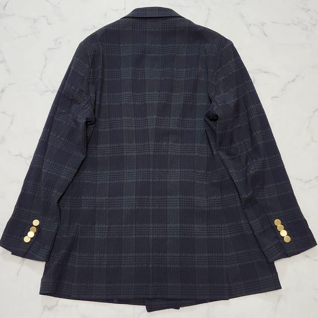 タリアトーレ　ウェストン　テーラードジャケット　ダブル　金ボタン　シアサッカー