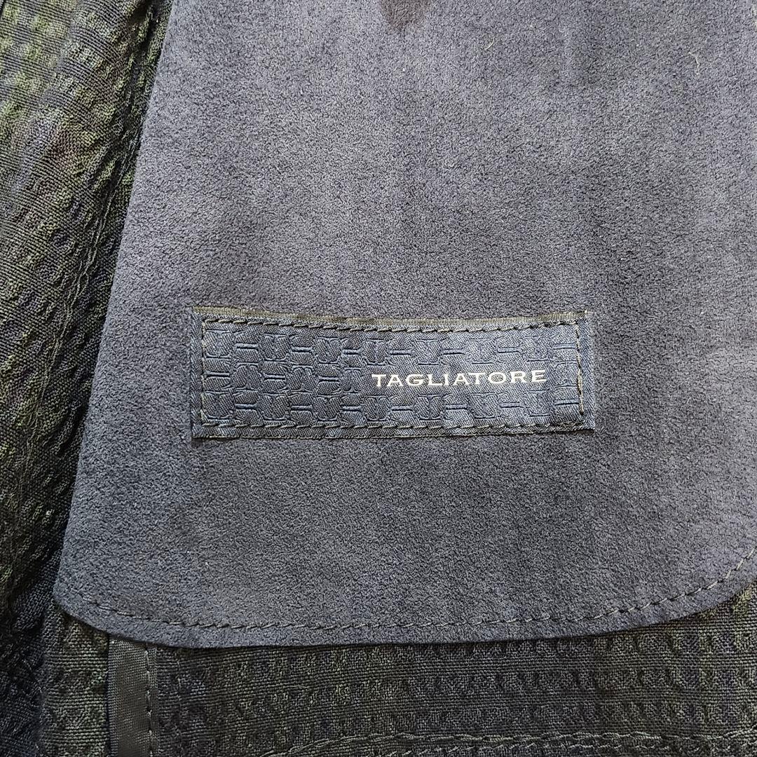 タリアトーレ　ウェストン　テーラードジャケット　ダブル　金ボタン　シアサッカー