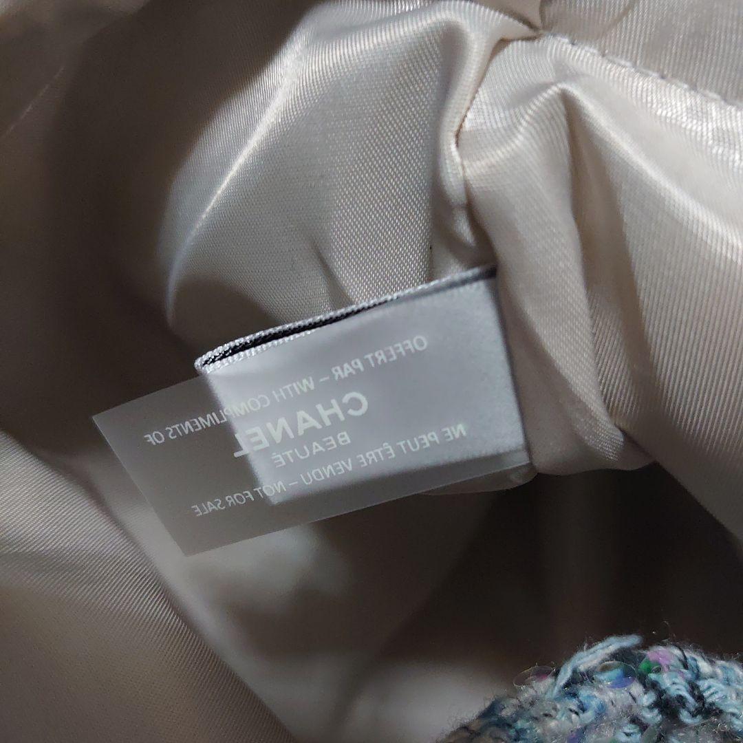 CHANEL　シャネル　 ツイードスパンコール ノベルティトートバッグ