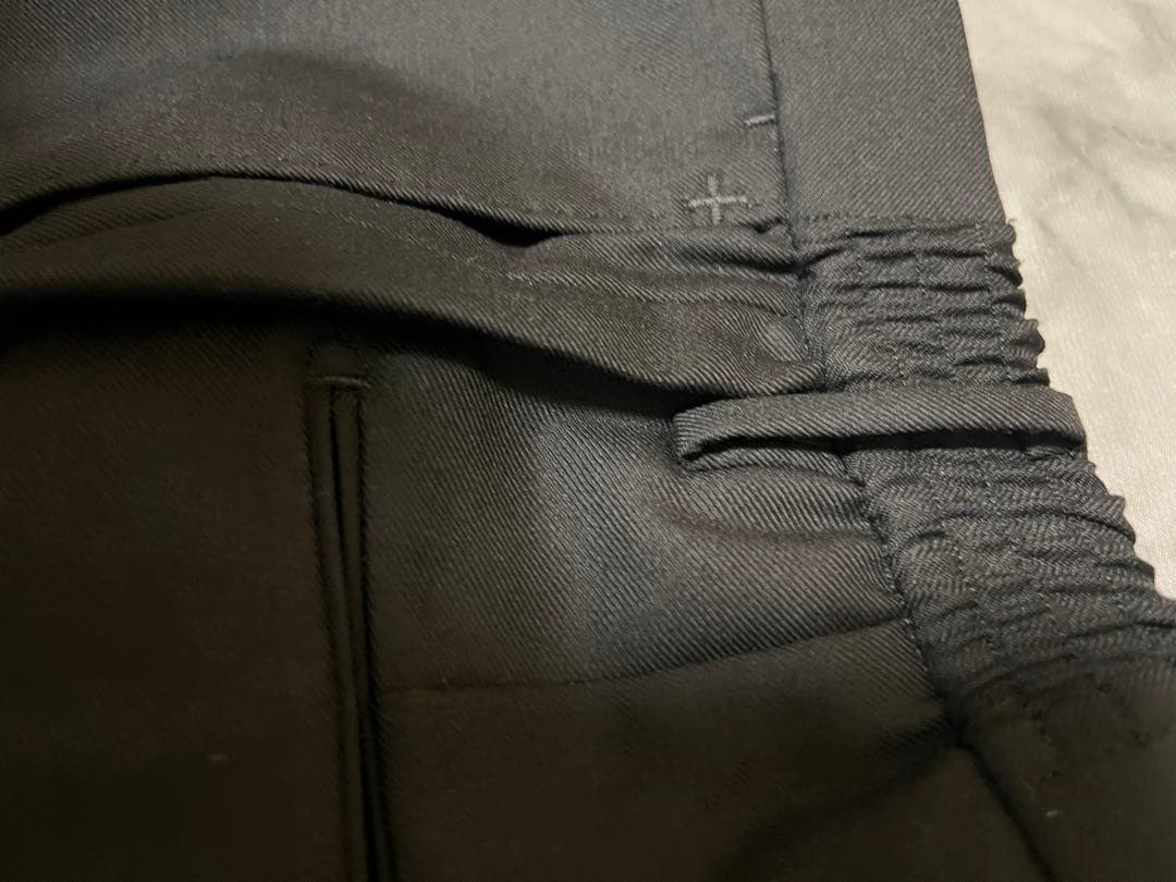 クロスクローゼット　Twill Easy Trousers ブラック サイズ2