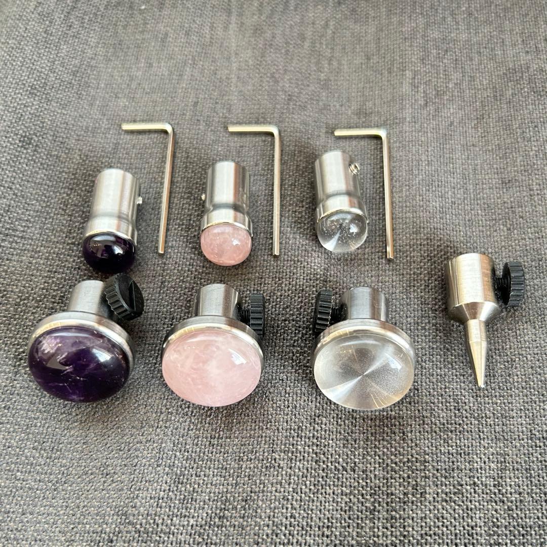 天然石 & 耳ツボ 音叉アタッチメント 7点セット