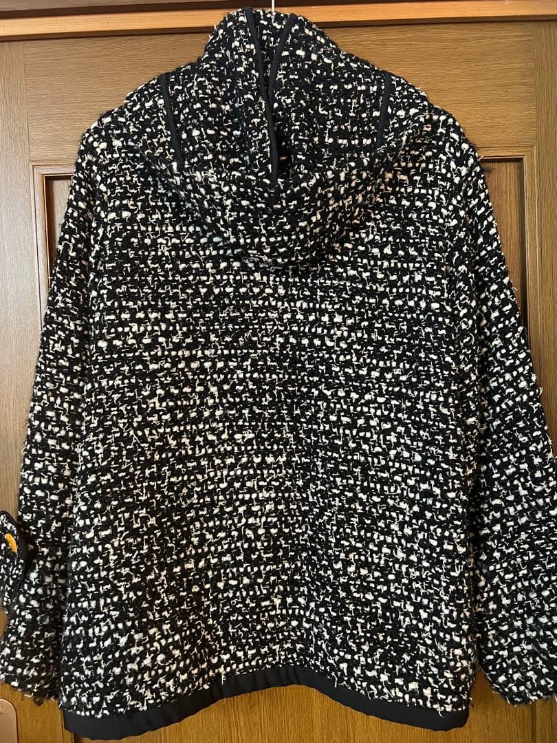 ツイードフード付きジャケット