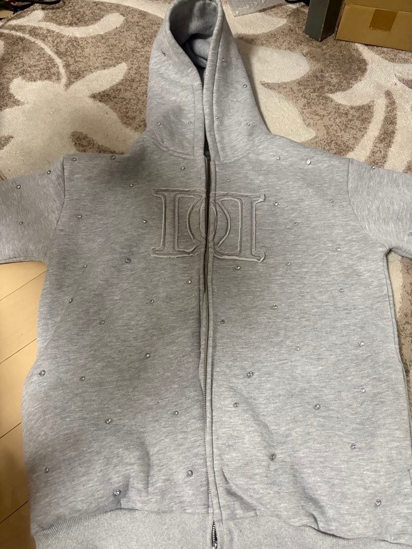 darich DDロゴビジュージップパーカー　グレー