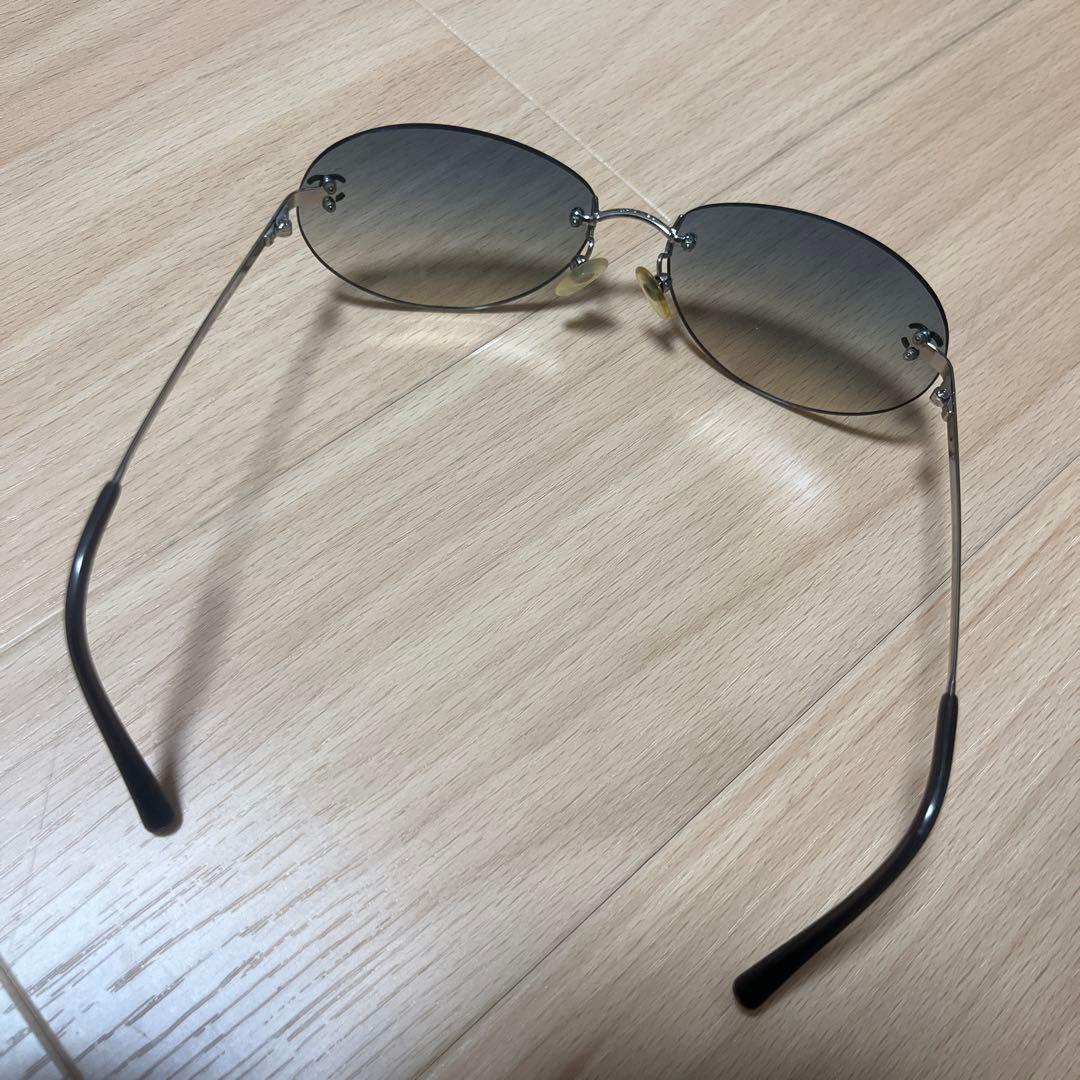 CHANEL サングラス　ココマーク　ビンテージ　リムレス