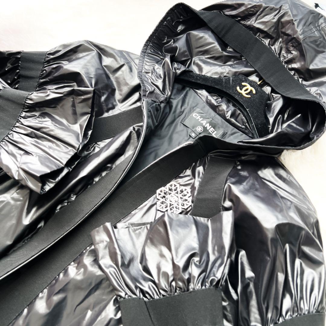 未使用　CHANEL シャネル　ココネージュ　ブルゾン　フリル　刺繍　コート