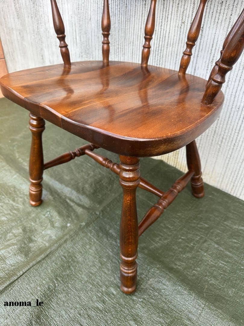 【ダイニングチェア】飛騨産業　キツツキ　ウィンザーチェア　ヴィンテージ◎