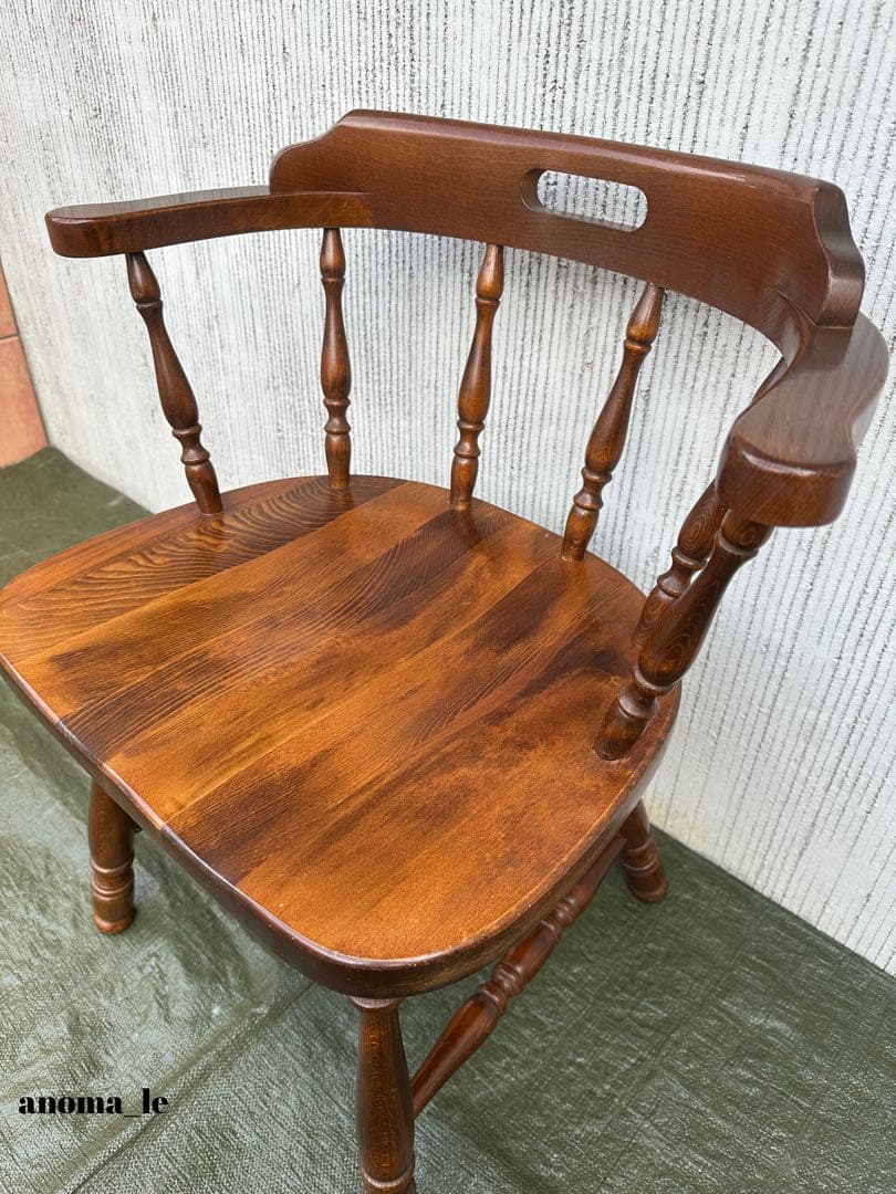 【ダイニングチェア】飛騨産業　キツツキ　ウィンザーチェア　ヴィンテージ◎