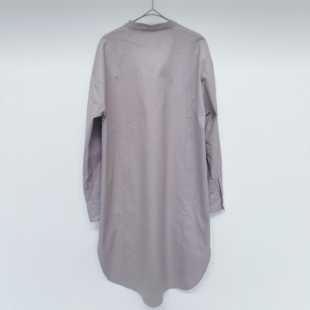 美品！完売品✾our✾シワになりにくい胸元切り替えロングシャツ