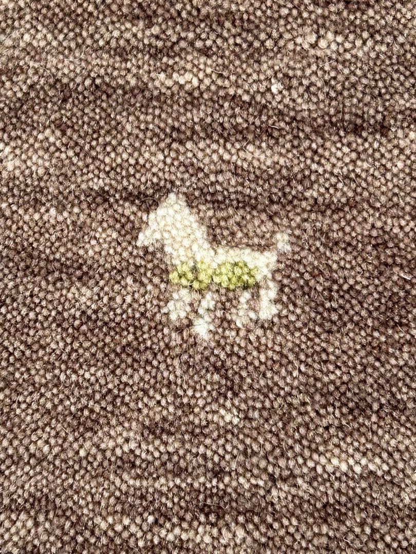 ギャッベ・タッセル付き刺繍ラグ・カーペット 5枚セット