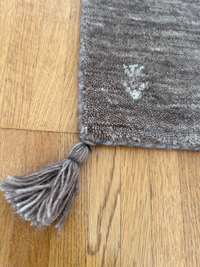 ギャッベ・タッセル付き刺繍ラグ・カーペット 5枚セット