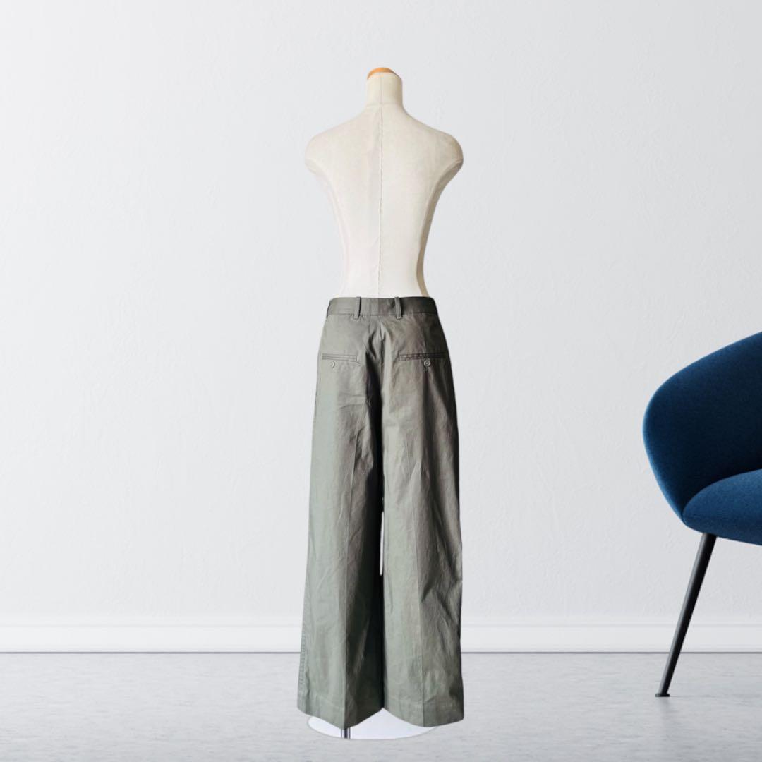 ３.１フィリップリム ノータック コットン パンツ 4 カーキ ARMY