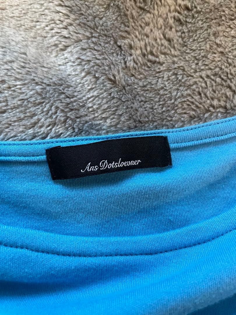 トップス ANS DOTSLOEVNER-SHOULDER TOP/BLUE