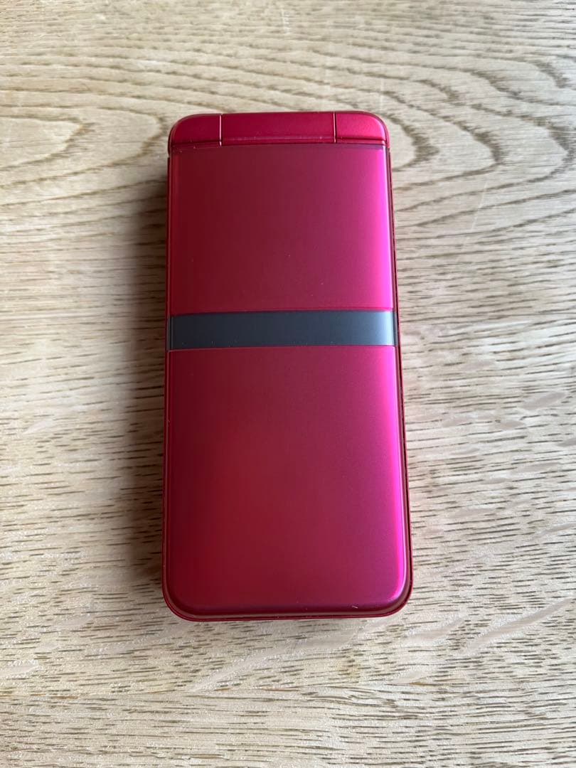 【美品】京セラDIGNO KY-42C レッド 折りたたみ携帯電話 ガラホ