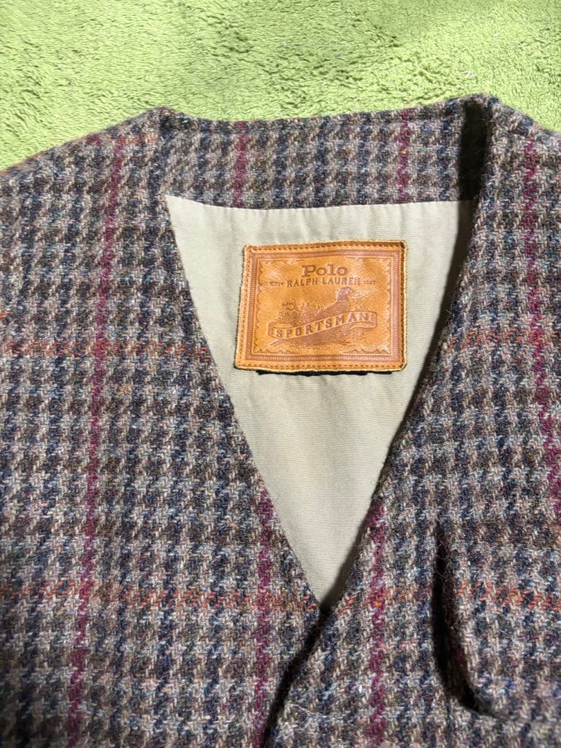 【希少】ラルフローレン SPORTSMANヴィンテージ ベスト L ウール
