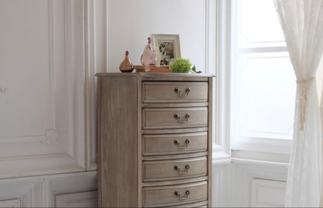 アンティーク　シャビー　7段　シェルフ