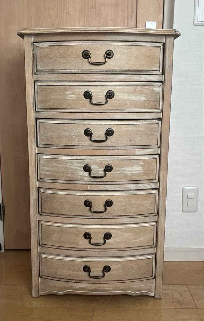 アンティーク　シャビー　7段　シェルフ