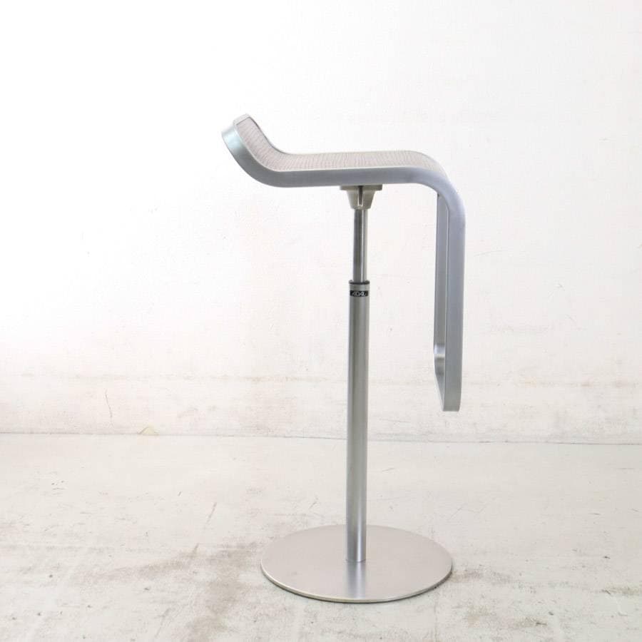 はなこ様6の2ラパルマ レム ハイスツール 板座 オーク突板 ブラウン昇降回転a