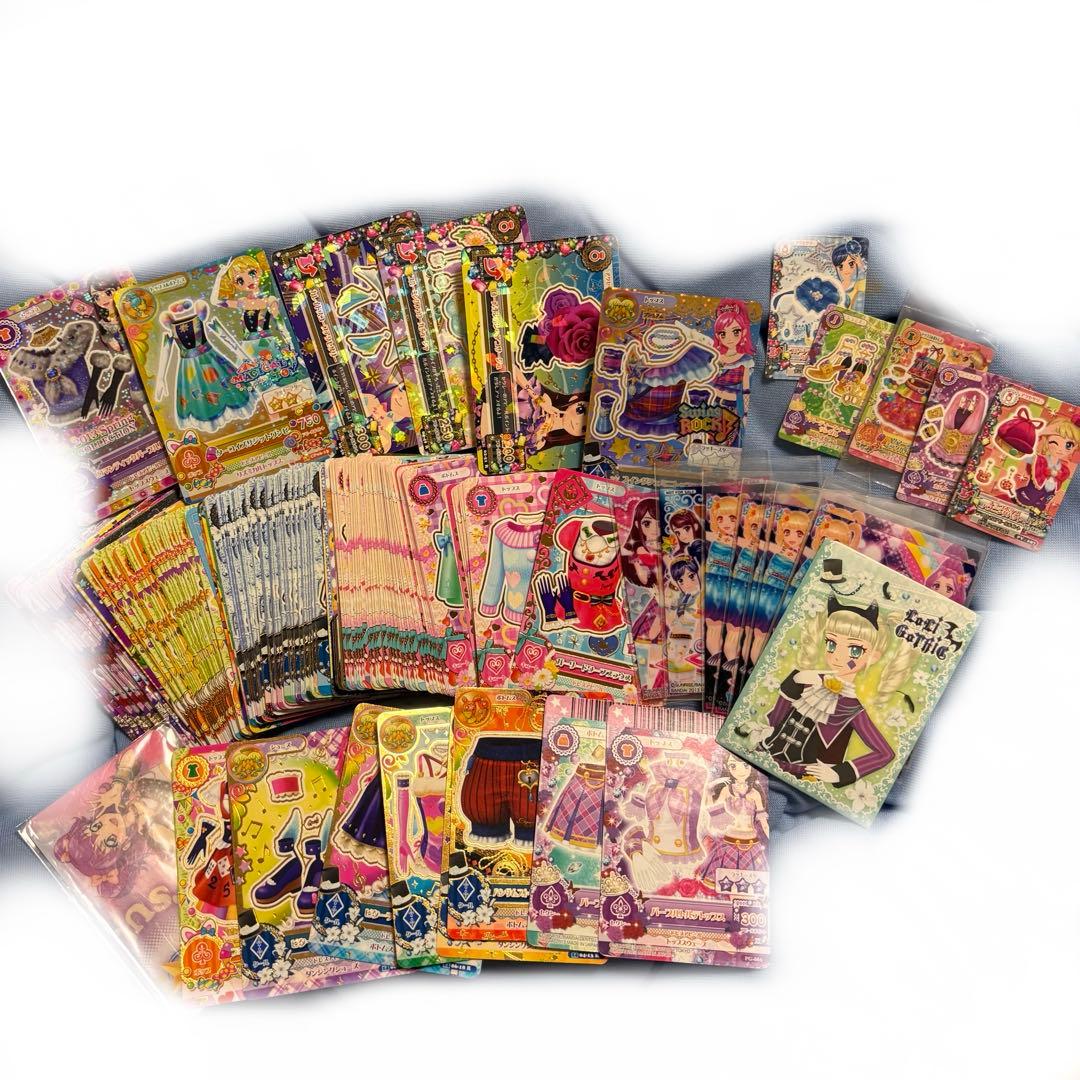 ビ*中様 アイカツ カード まとめ売り 約165枚+ICカード ファン証明書 ミ