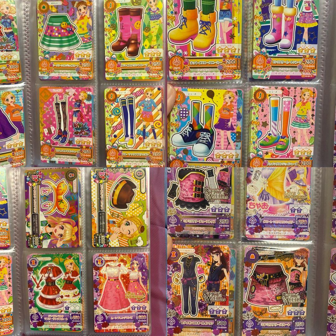 ビ*中様 アイカツ カード まとめ売り 約165枚+ICカード ファン証明書 ミ