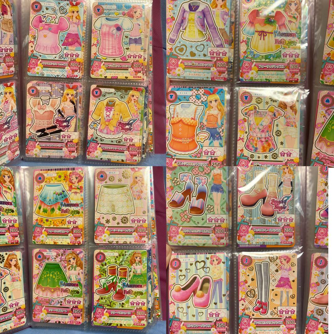 ビ*中様 アイカツ カード まとめ売り 約165枚+ICカード ファン証明書 ミ